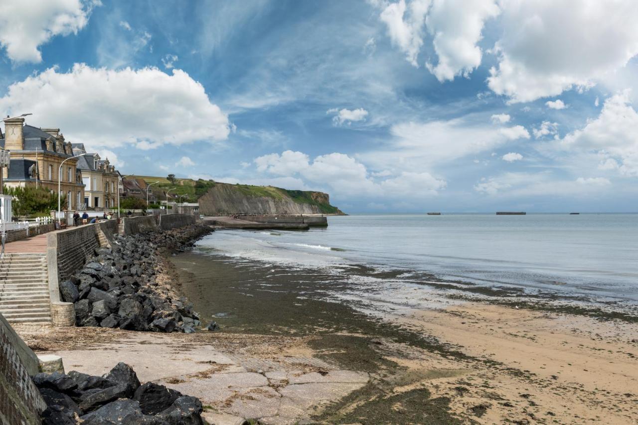 L'Hippocampe - Appt Mezzanine Centre D'Arromanches Arromanches-les-Bains Exterior foto