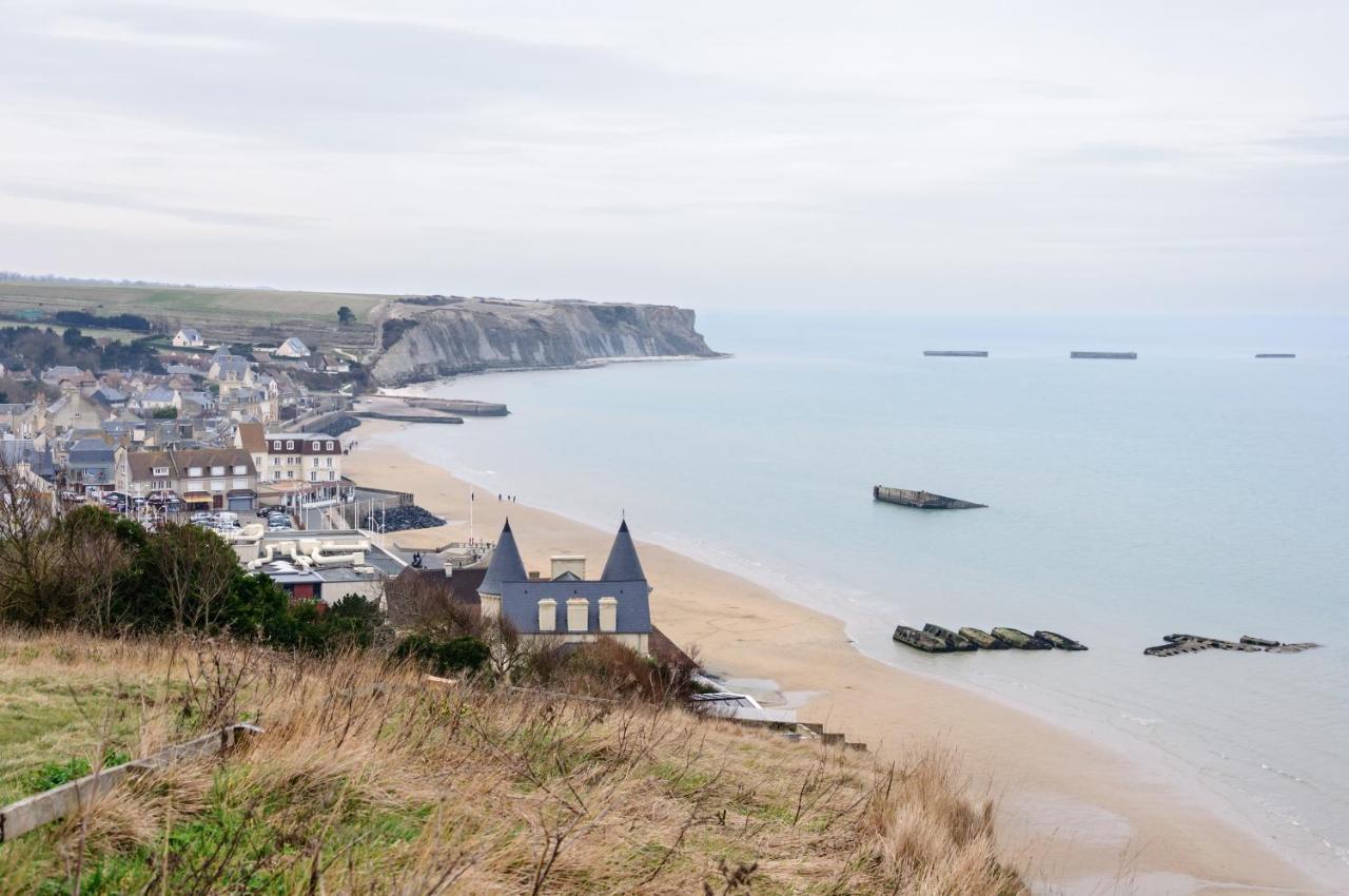 L'Hippocampe - Appt Mezzanine Centre D'Arromanches Arromanches-les-Bains Exterior foto